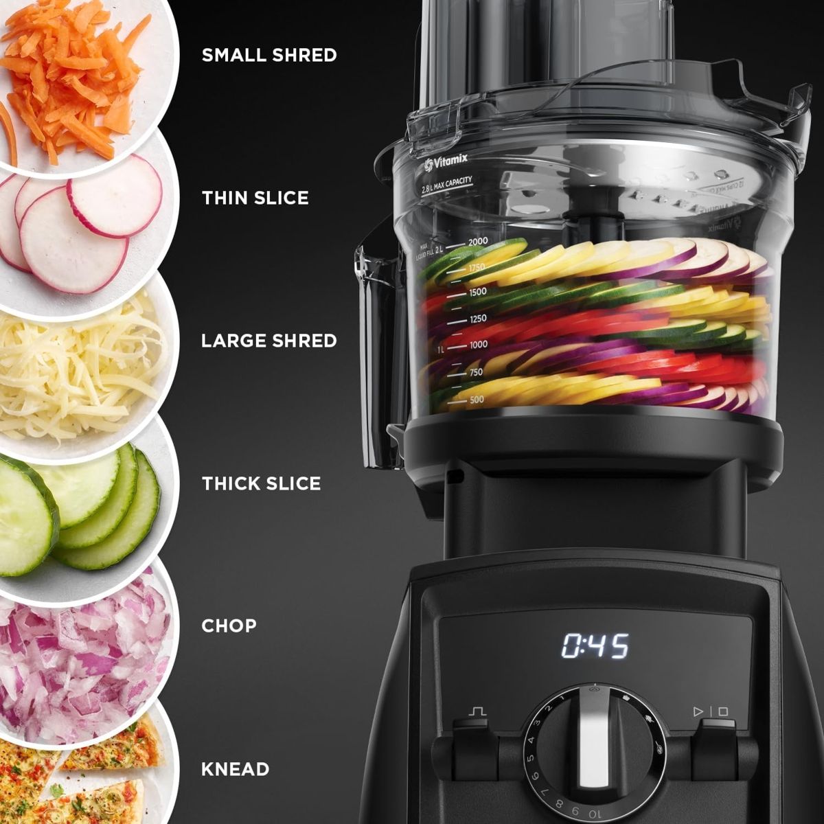 Vitamix 12-Cup Food Processor Attachment with SELF-DETECT®