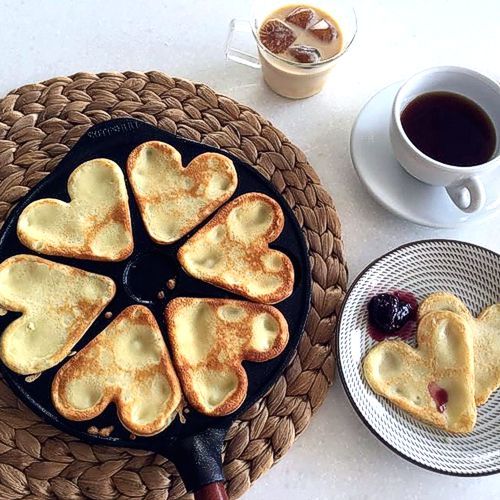 skeppshult traditional heart pancake iron 0038t 500