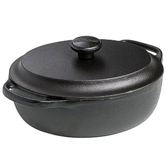 2.1 quart cast iron casserole made by Skeppshult of Sweden