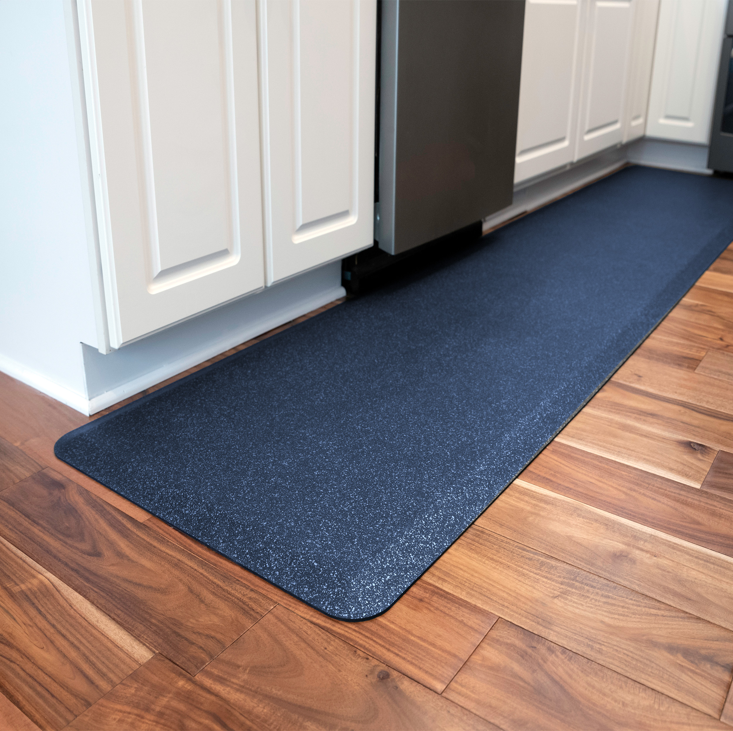 granite cobalt runner in kitchen 