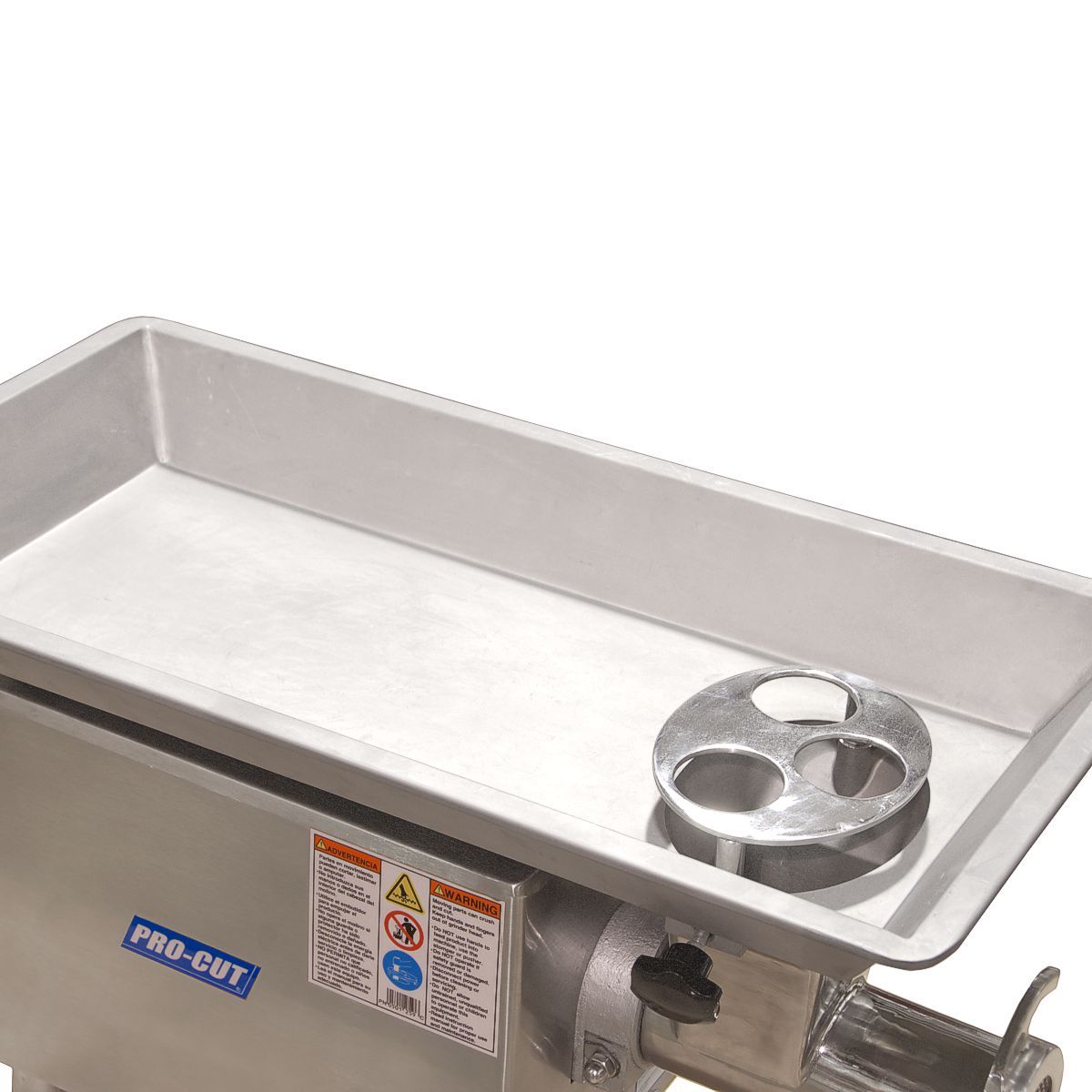 pro cut kg 22 ss tray hopper meat grinder 1200
