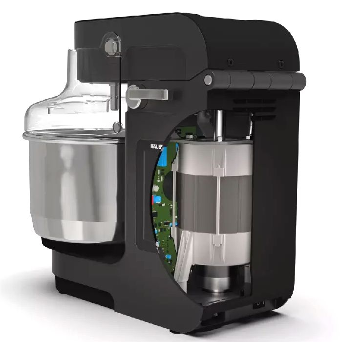 Haussler Nova mixer motor cutaway graphic