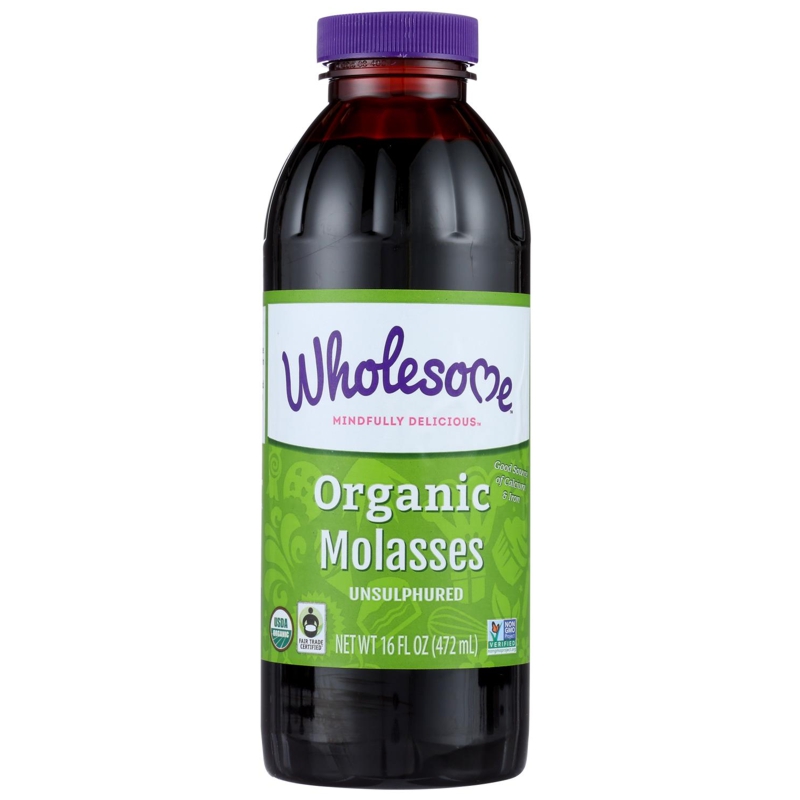 Wholesome Organic Molasses, Unsulphured, 16 Fl Oz