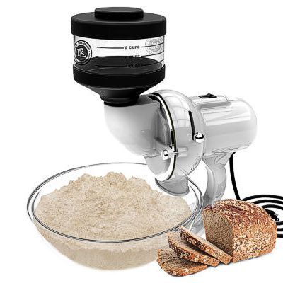 royal lee grain mill white 400 1 1