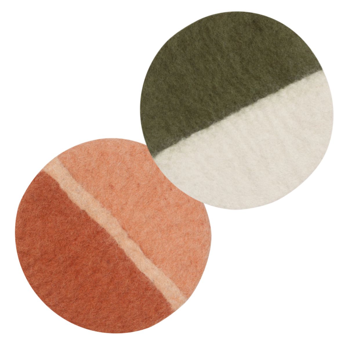 8 inch 100% wool felt trivets