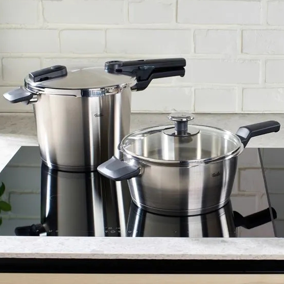 fissler vitaquick premium set on stovetop