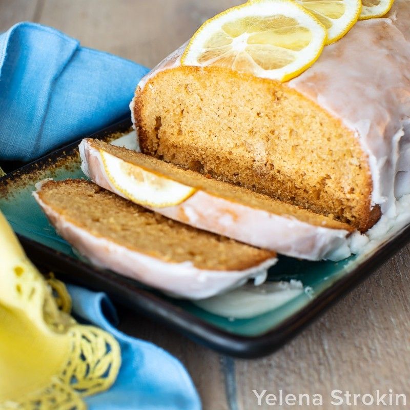 Lemon cake baked in Zojirushi bread machine