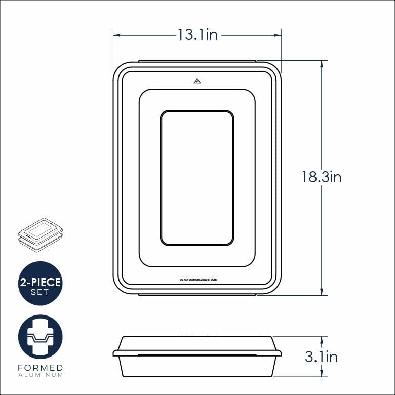 Nordic ware cake pan dimensions