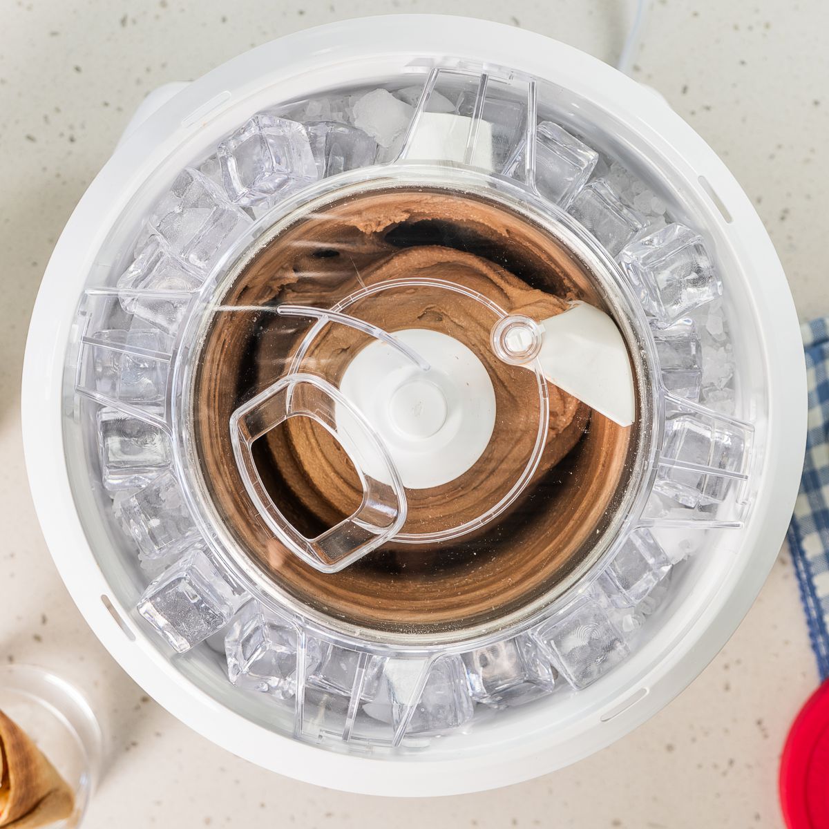 NutriMill Ice Cream Maker in Artiste mixer bowl
