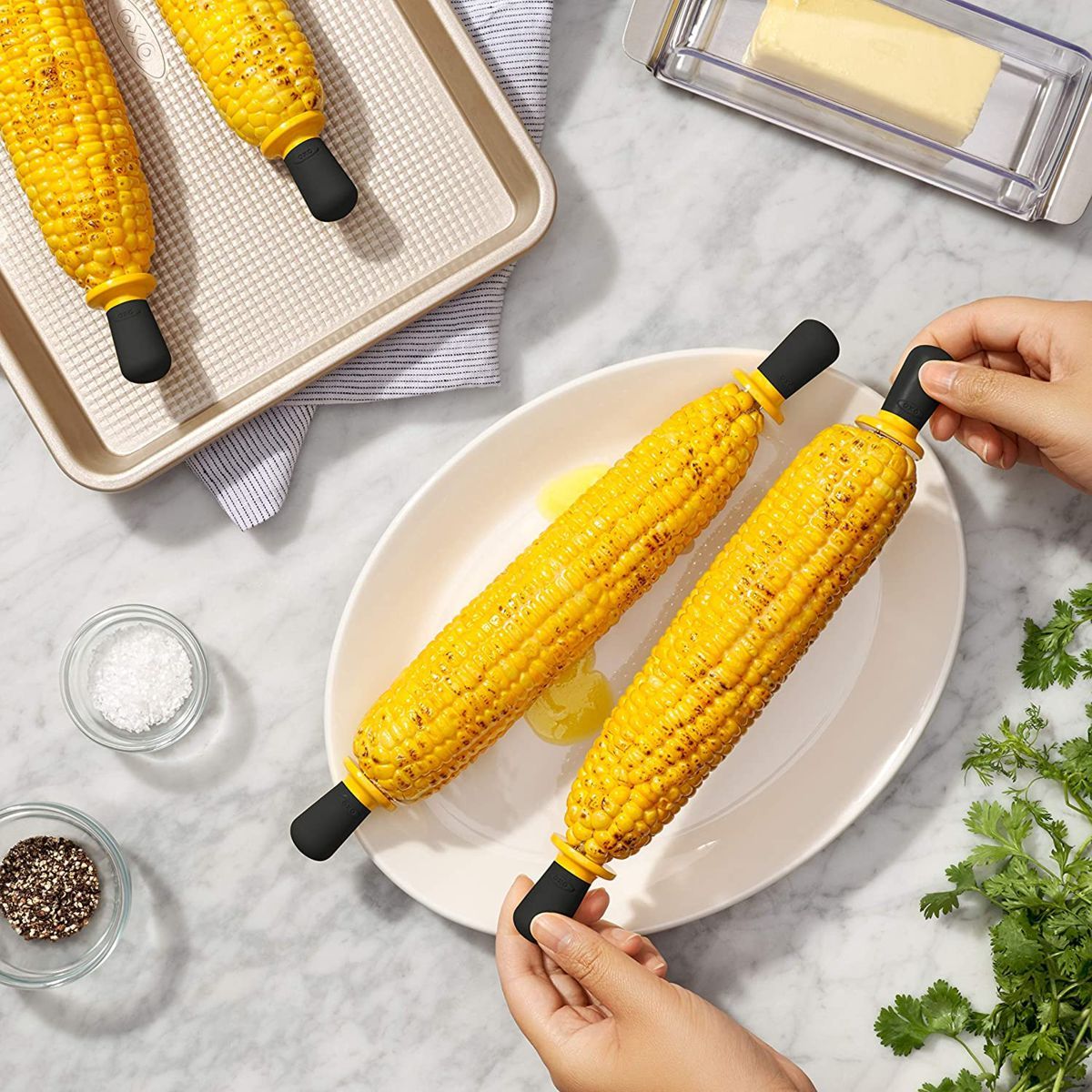 Handles for sweet corn