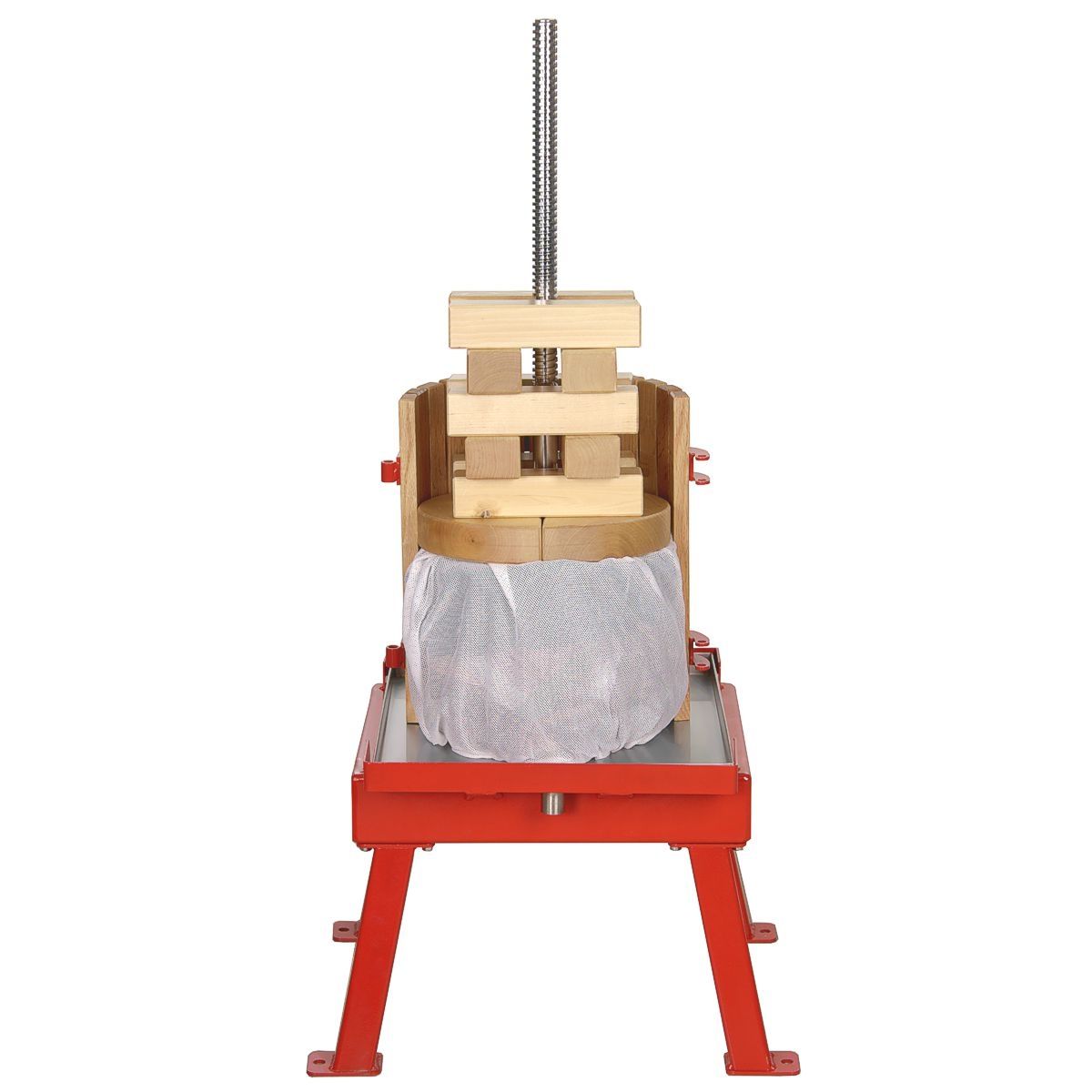 Inside view of 5 gallon Country Estate wine press