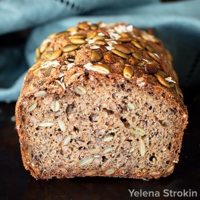 Bread made with organic whole grain rye flour