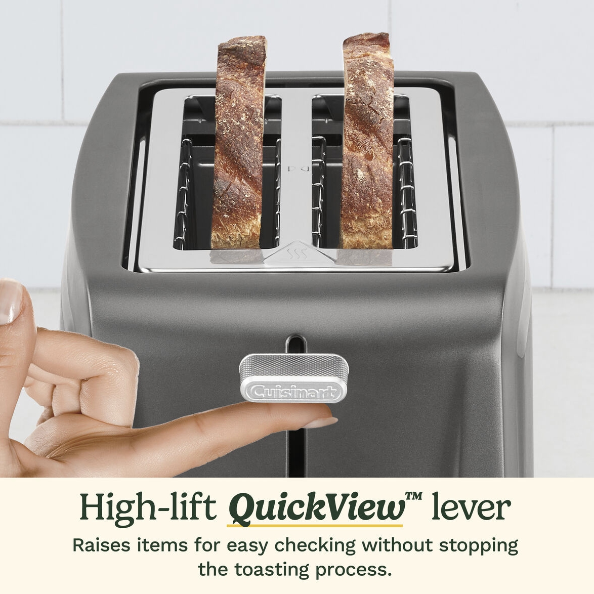 Cuisinart 2-Slice XL Slot Toaster | Extra-Wide Long Slots for