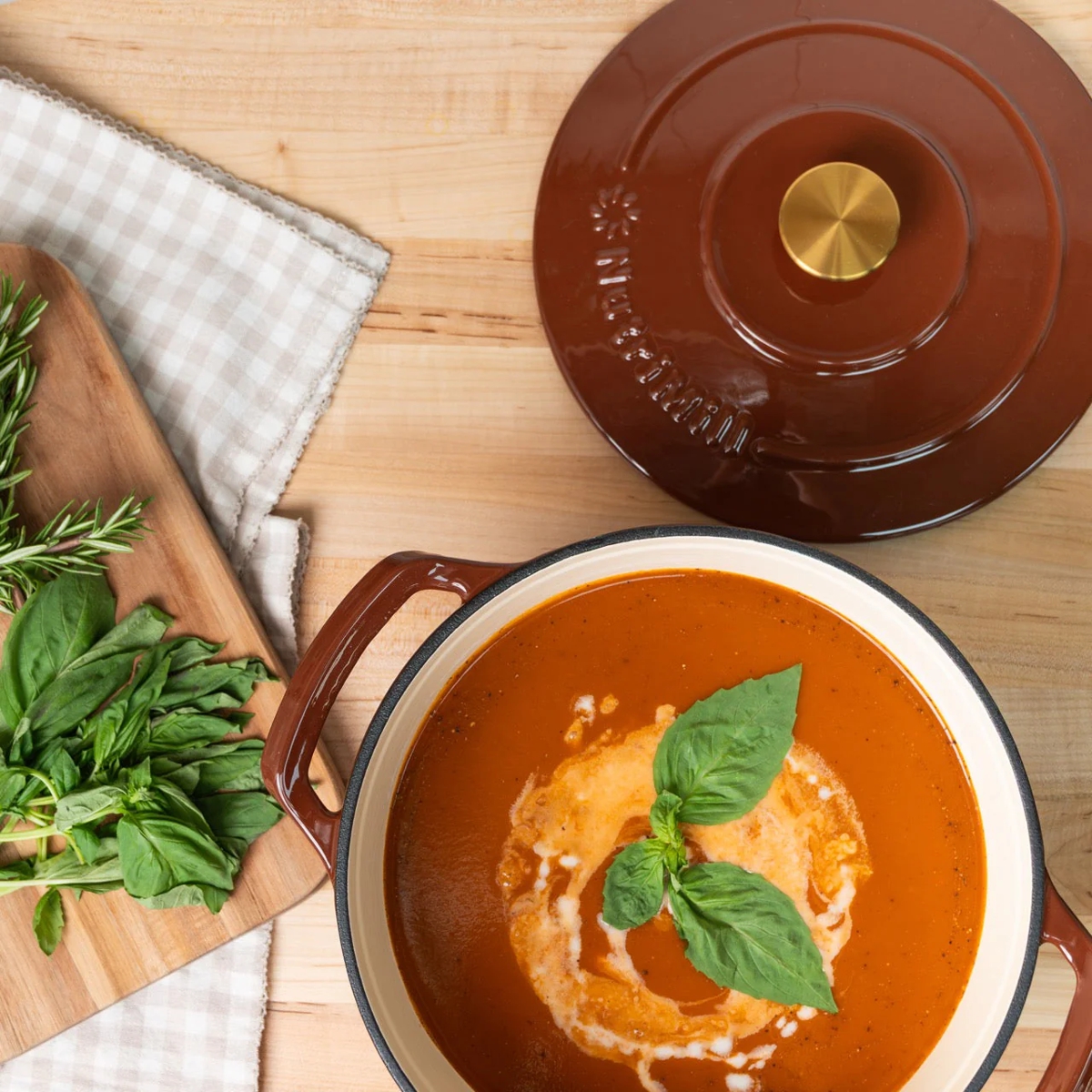NutriMill Enameled Cast Iron Dutch Oven, 6 Q.; quality from PHG.