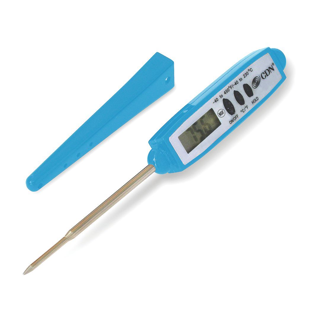 cdn dt450x b pro accurate pocket thermometer blue 1050
