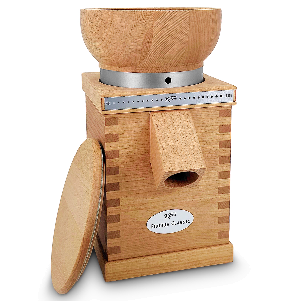 KoMo Vienna grain mill with lid