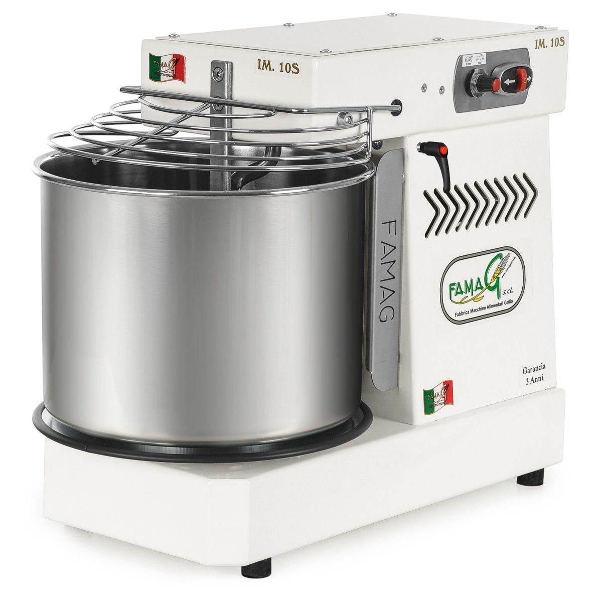famag im 10s spiral dough mixer arctic white 1200 1 1