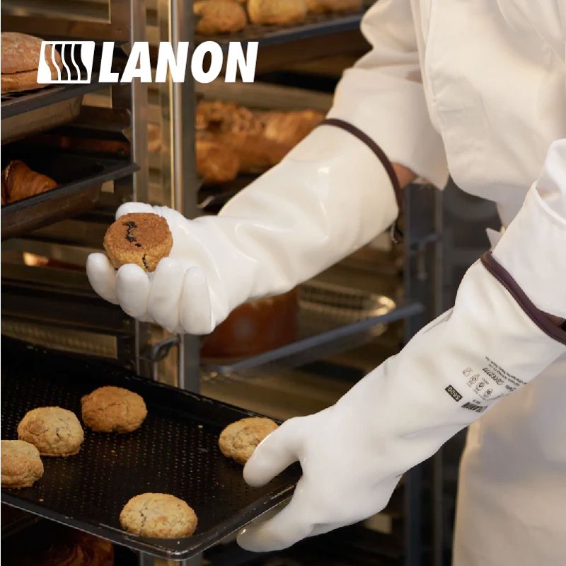 Liquid silicone gloves handles  100° F to 480° F temperatures