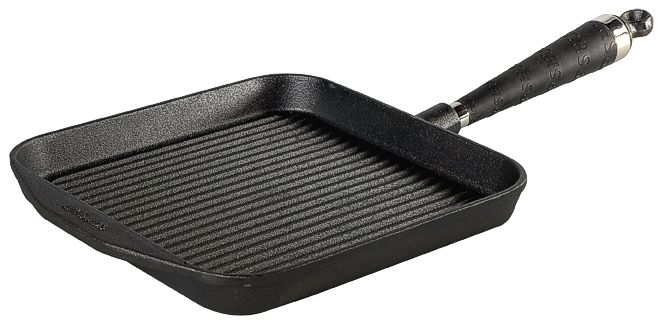 10" square grill pan w/silicone handle