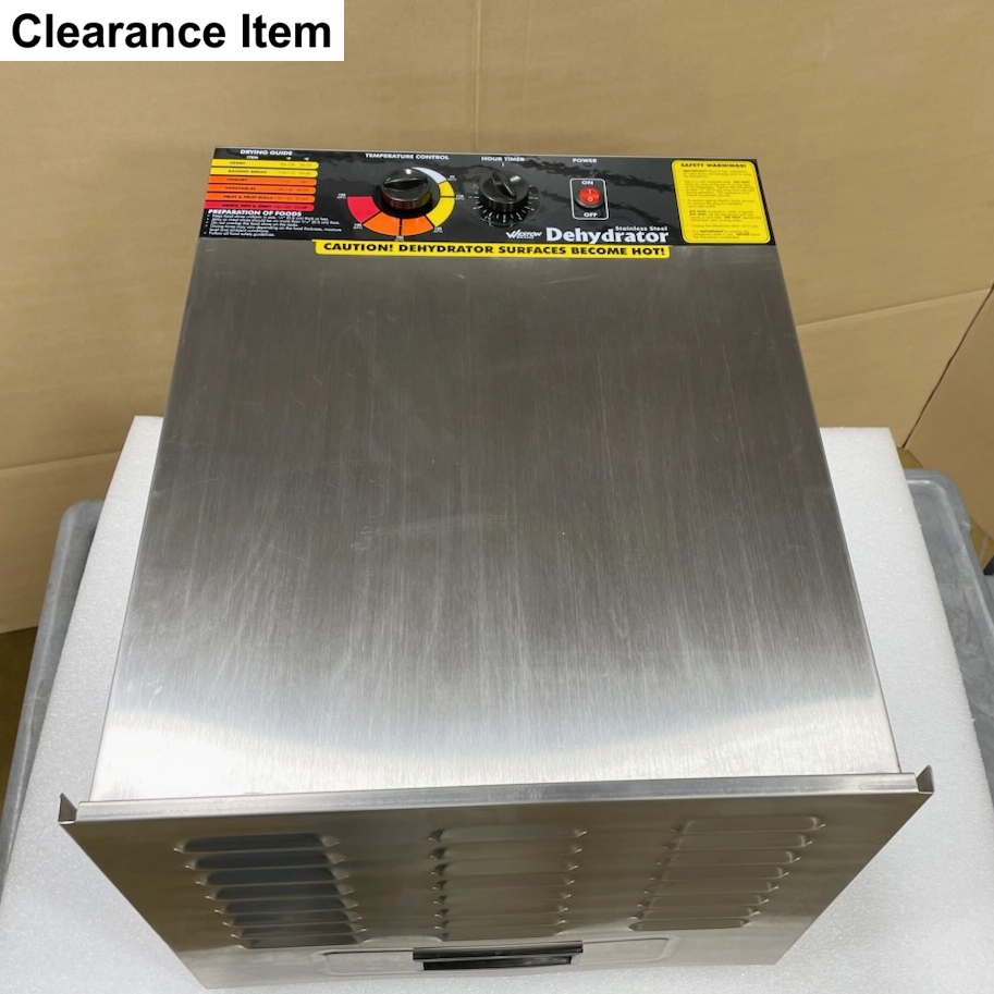 Clearance: Weston P1000 Stainless Dehydrator  control view
