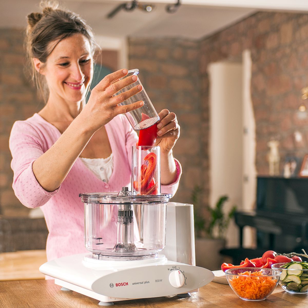 Universal Slicer Shredder attachment for the Bosch Universal mixer.