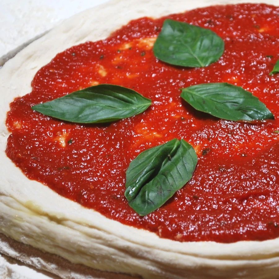 Homemade pizza with Urban Slicers sauce