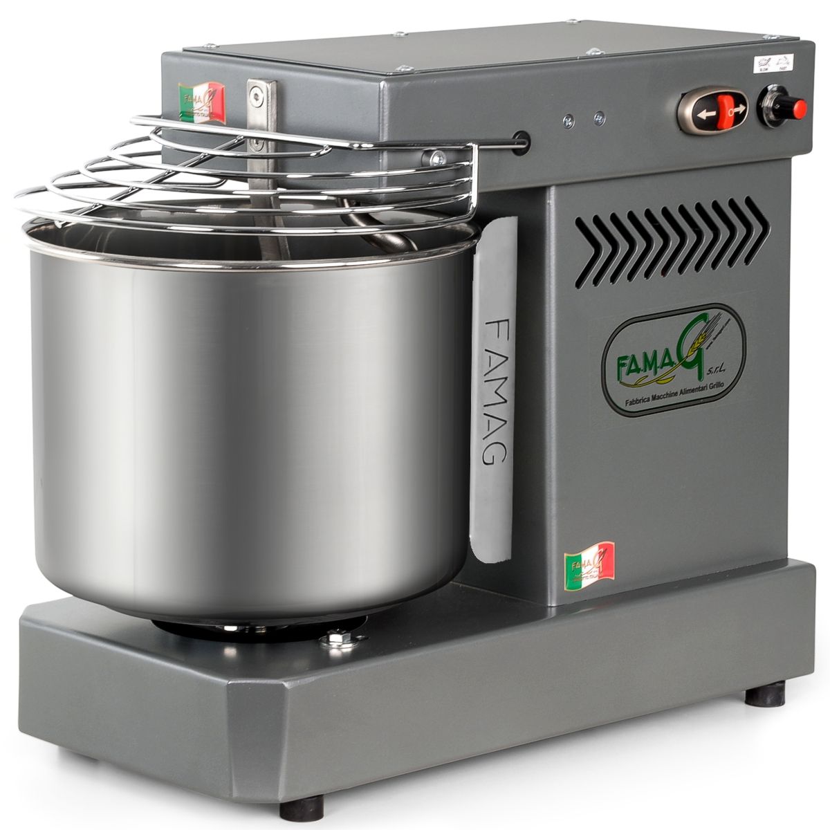 famag im 8 fixed head mixer dark silver 1200 1