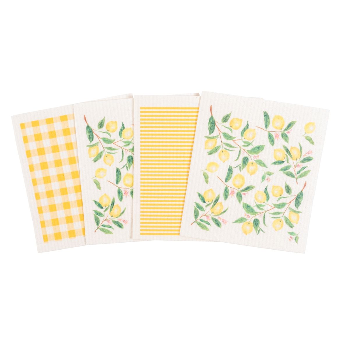 Swedish Dish Cloth, Lemon, Set of 4