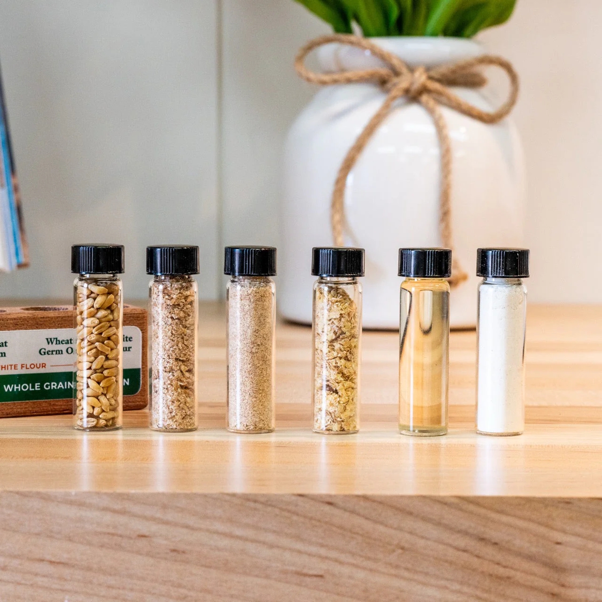 NutriMill's Whole Grain Nutrition demo set vials