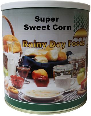 Sweet corn, bulk #10 can from Rainy Day Foods