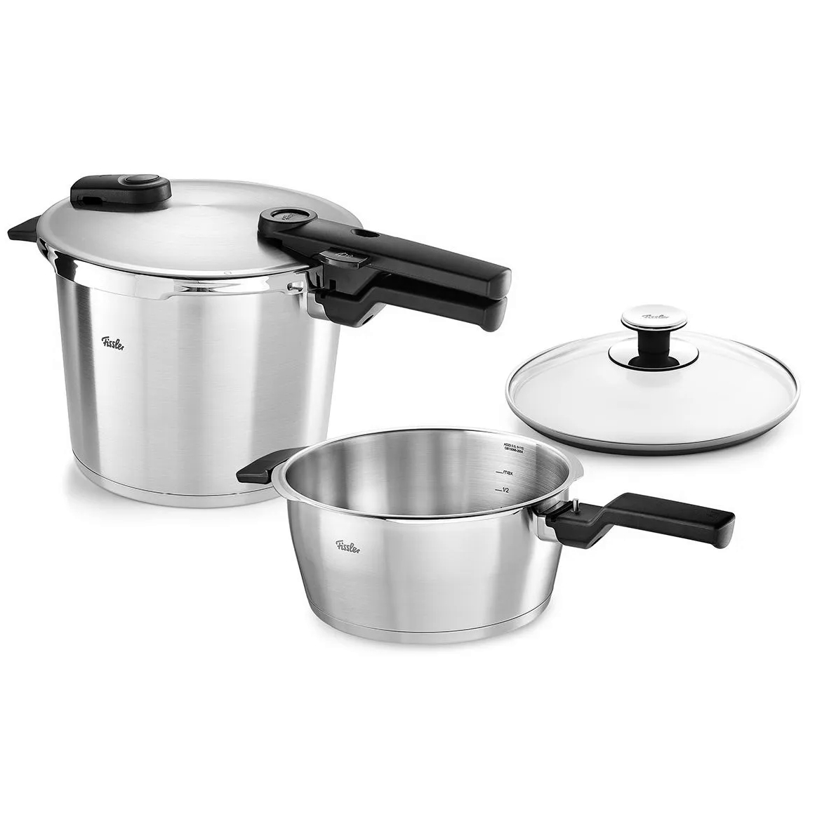 Fissler Vitaquick Premium 3-Piece Pressure Cooker Set