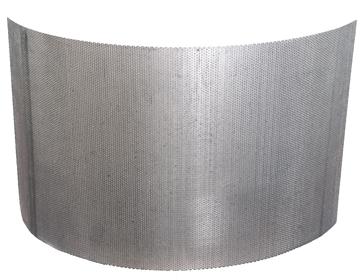 hammer mill screen, stainless, 16 mesh,