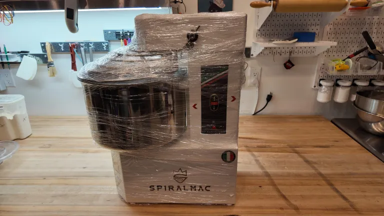 null Out of all the packaging, the machine is wrapped tight like a mummy.