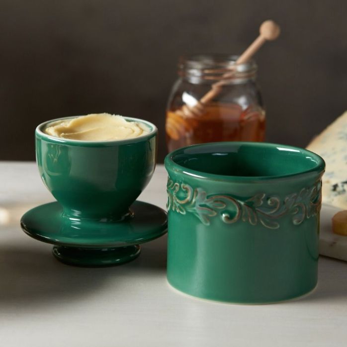 butter bell antique emerald keeper crock 698