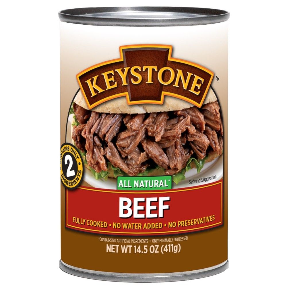 keystone canned beef chunks 14 oz all natural 1000 2