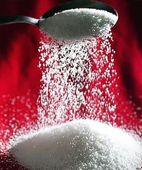 Granulated white sugar in bulk