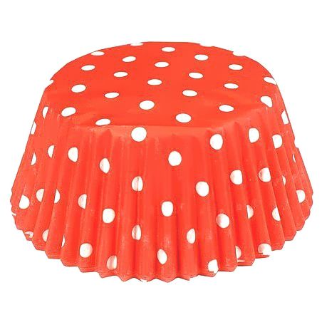 fox run red poka dot muffin cups 452