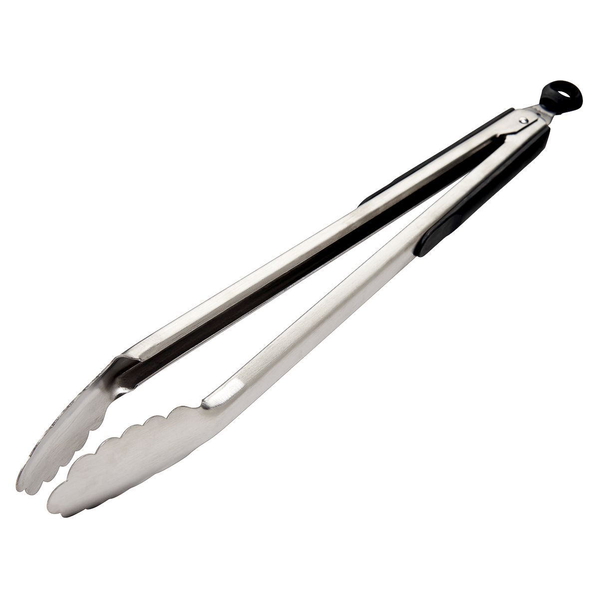 OXO Good Grips 12 inch stainless steel locking tongs.