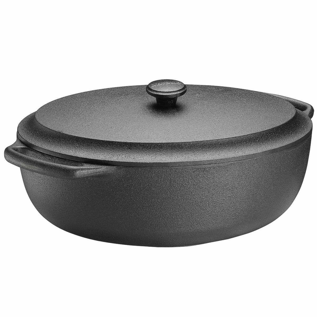 Oval cast iron casserole, 6.3 quart