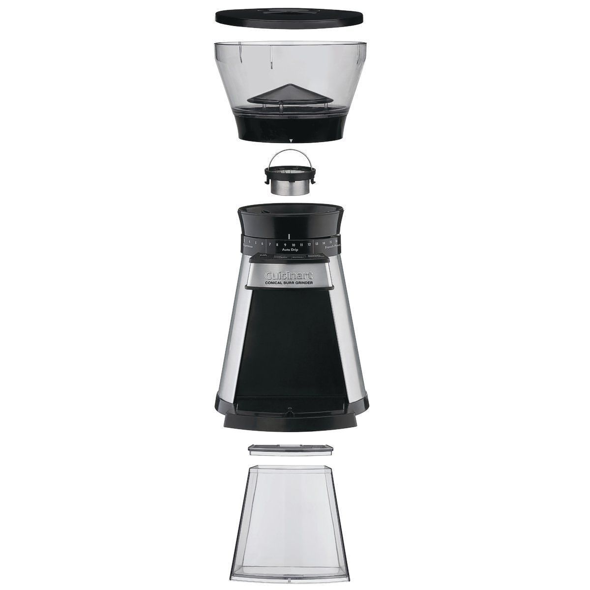 cuisinart conical burr coffee grinder expanded 1200