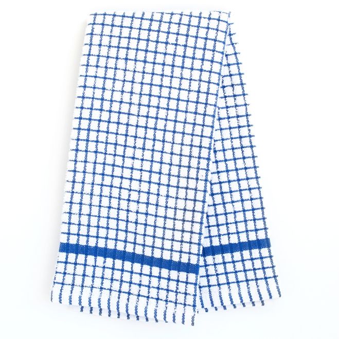 Grid Terry Kitchen Towel, Blue TR KT 2030 GRD BL