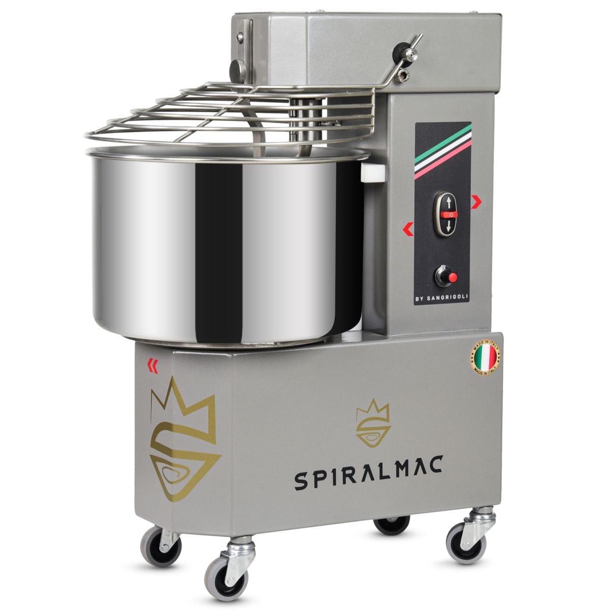 Spiralmac 12kg mixer, Vintage Silver