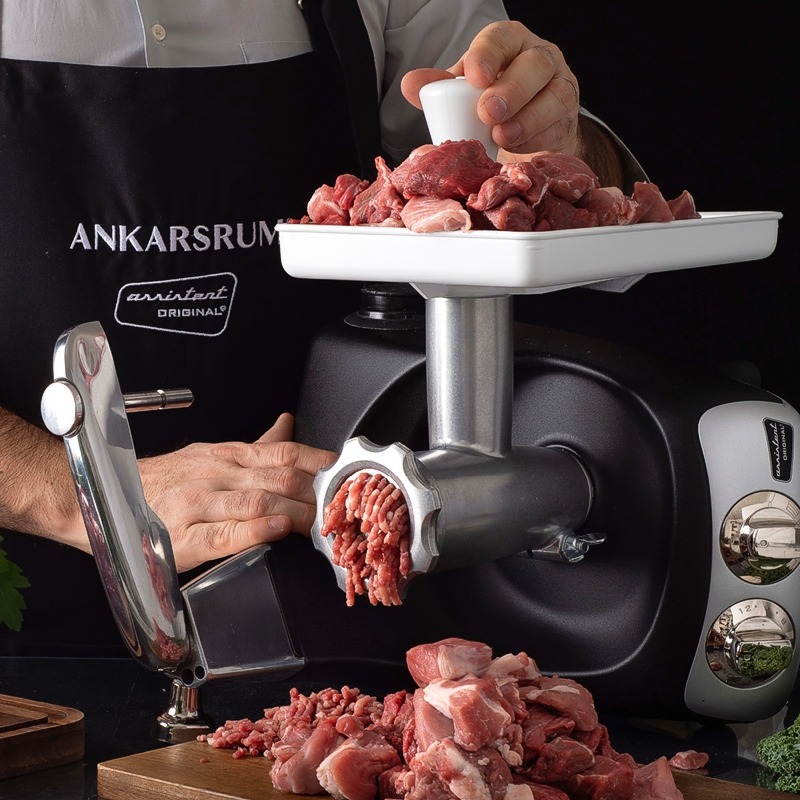 Optional meat grinder attachment