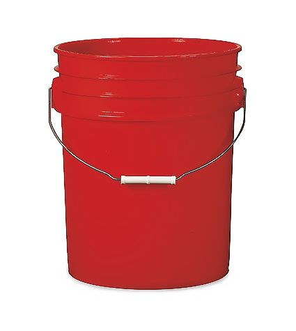 uline 5 gallon bucket red 425 1