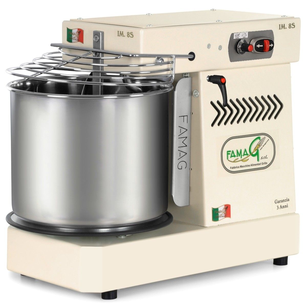 Famag IM 8S Spiral Dough Mixer, Dove White