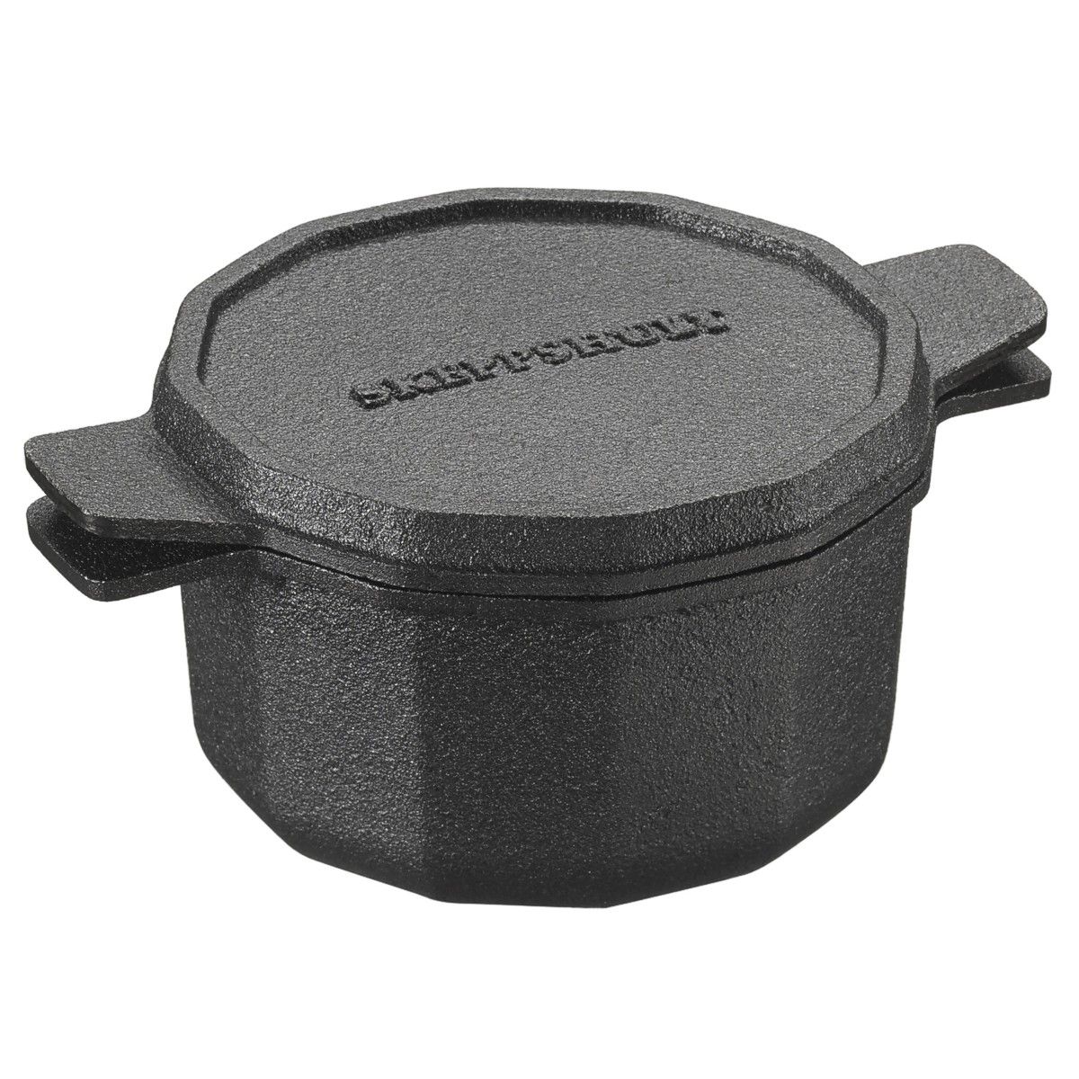 polygonal shaped cast iron cocotte by Skeppshult of Sweden