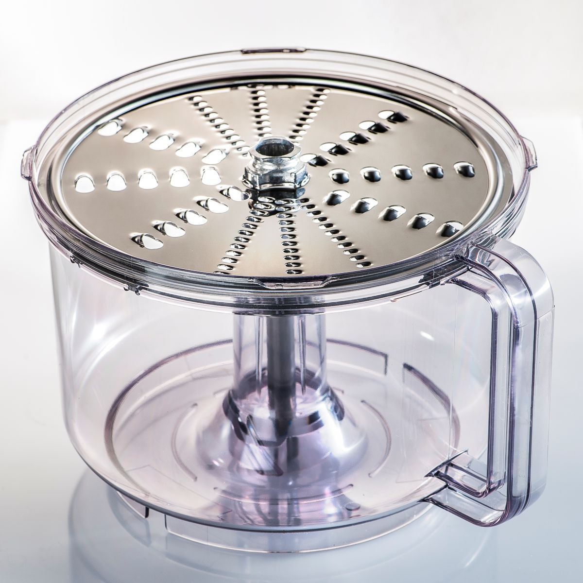 Universal Slicer Shredder attachment for the Bosch Universal stand mixer.