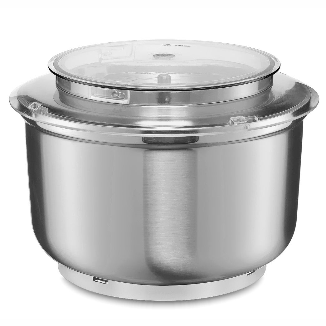 ER2 stainless locking bowl with splash ring and cover