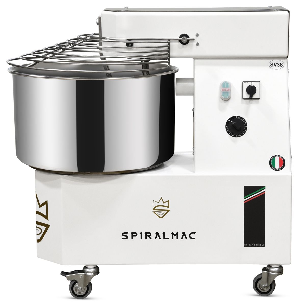 spiralmac 38kg spiral dough mixer two speed 1200