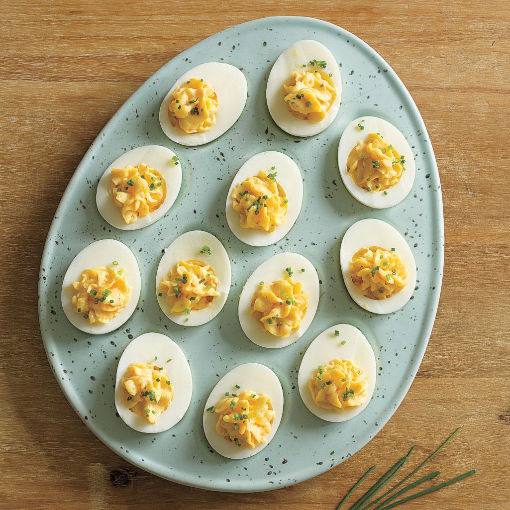 Serve a dozen deviled eggs